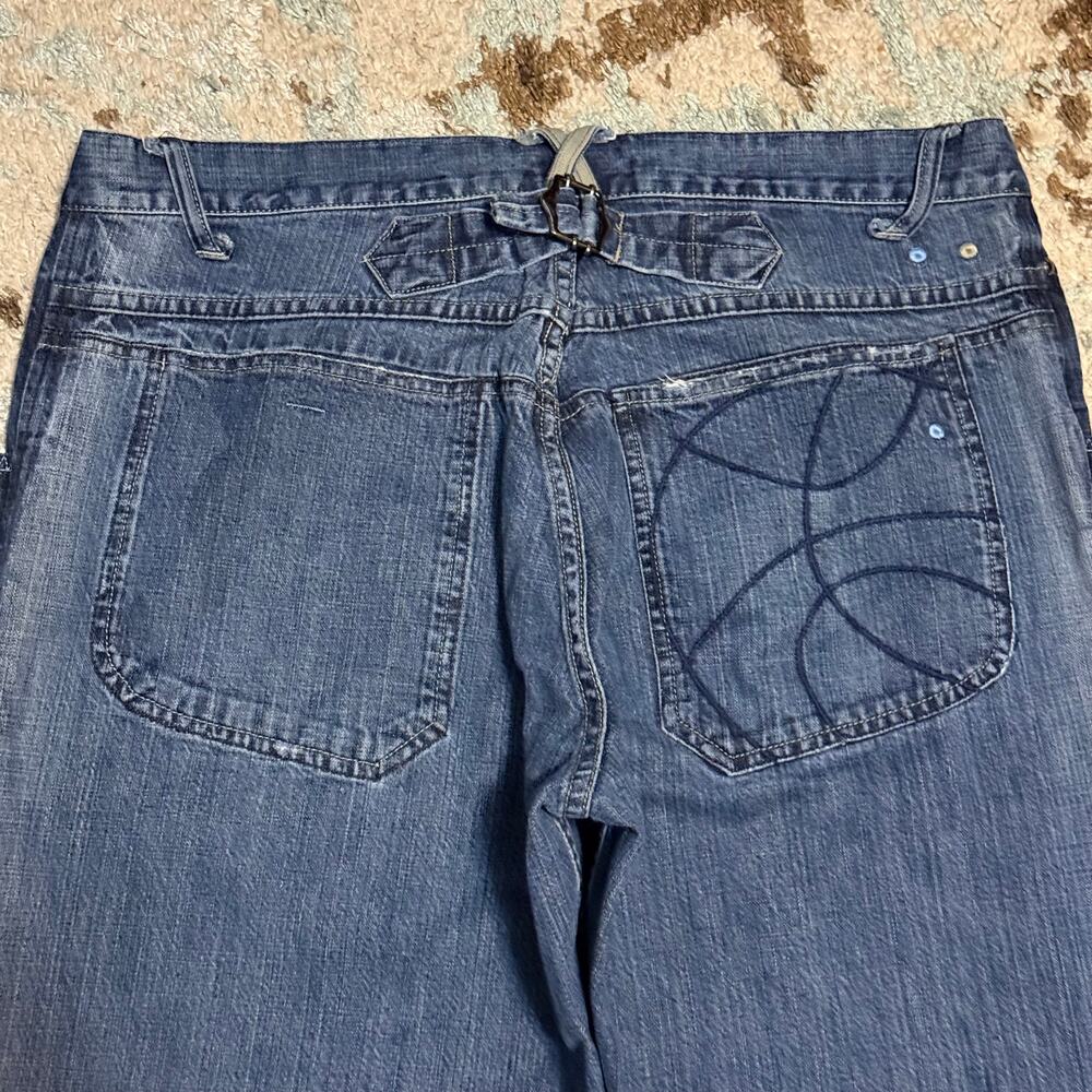 Vintage 2005 Air Jordan Basketball Buckle Back Baggy Jeans Size 38x33 NBA Y2K